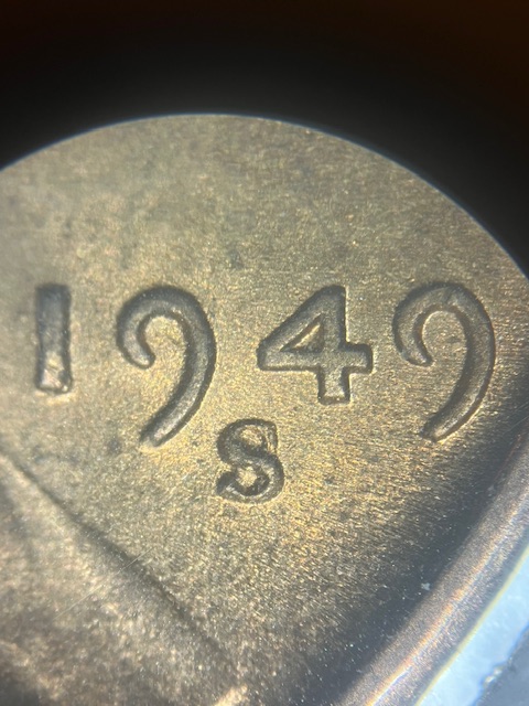 Lincoln-Cents--1949-S-Over-D-?